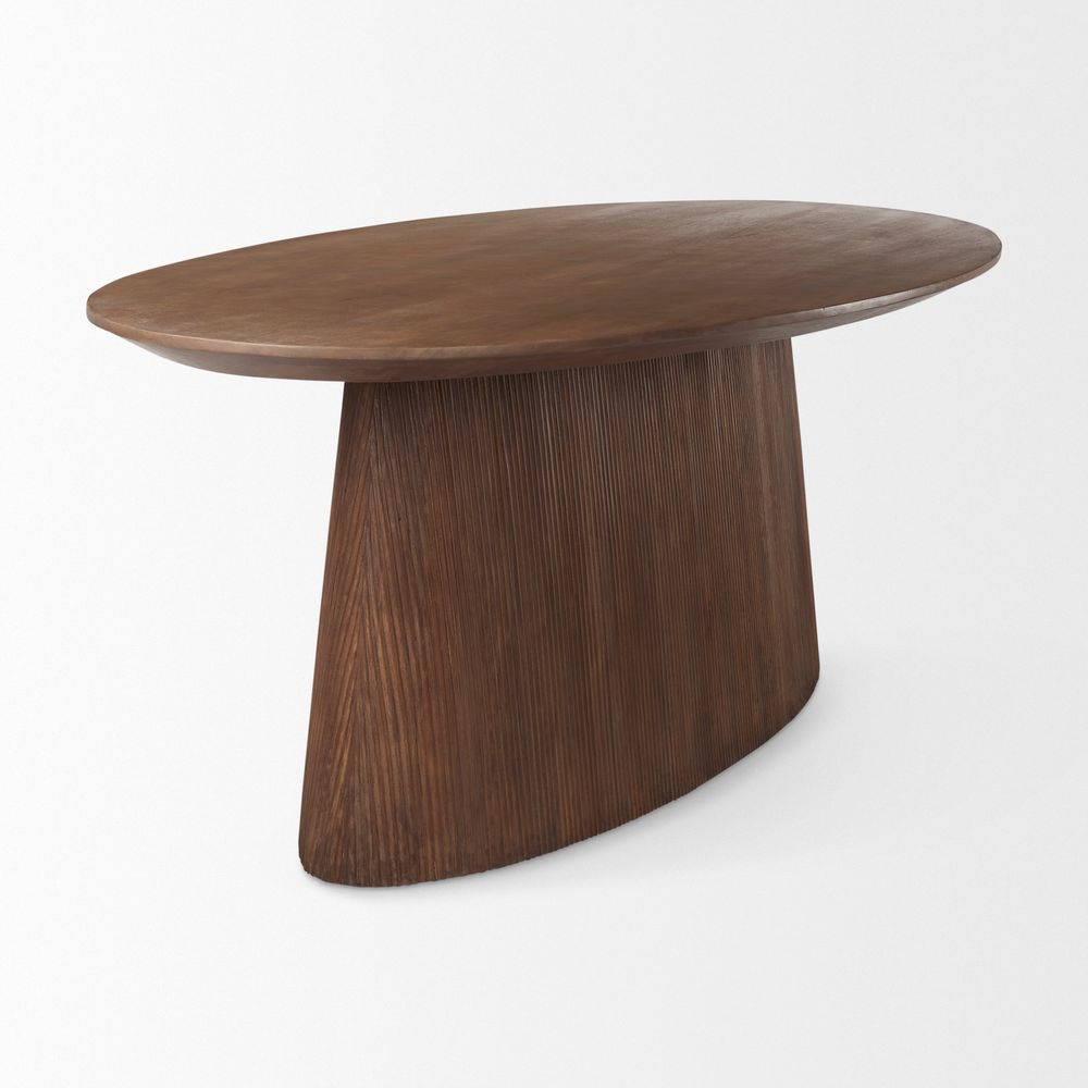 Dimitri Medium Brown Wood Dining Table