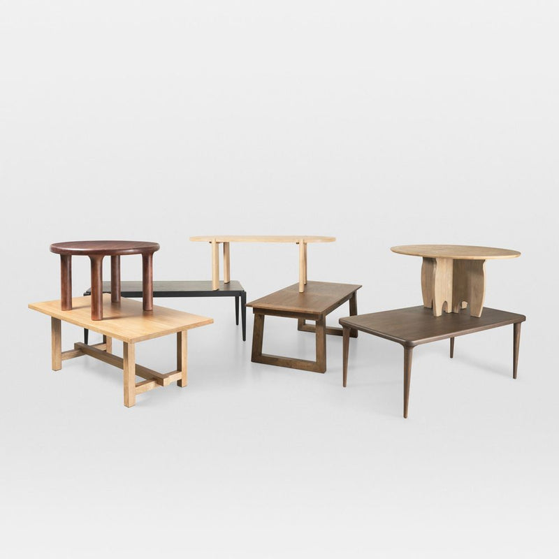 Alternate view of Althea Light Brown | Wood Dining Table in light natural wood / blonde oak and warm beige undertones.
