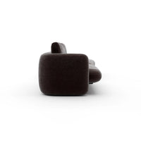 Additional view of Overlap Bumper Sectional 188 in dark brown and espresso.