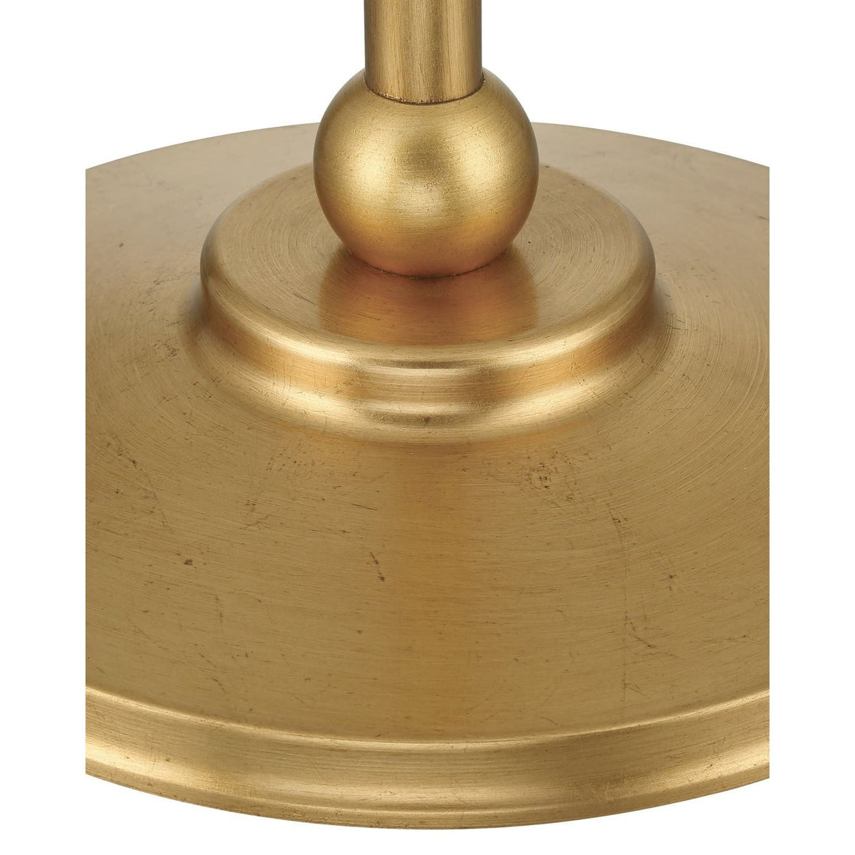 Additional view of Forget-Me-Not Gold Floor Lamp in gold and off-white.