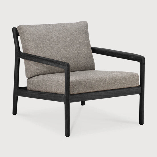 Jack Outdoor Lounge Chair - Mocha, Teak black view