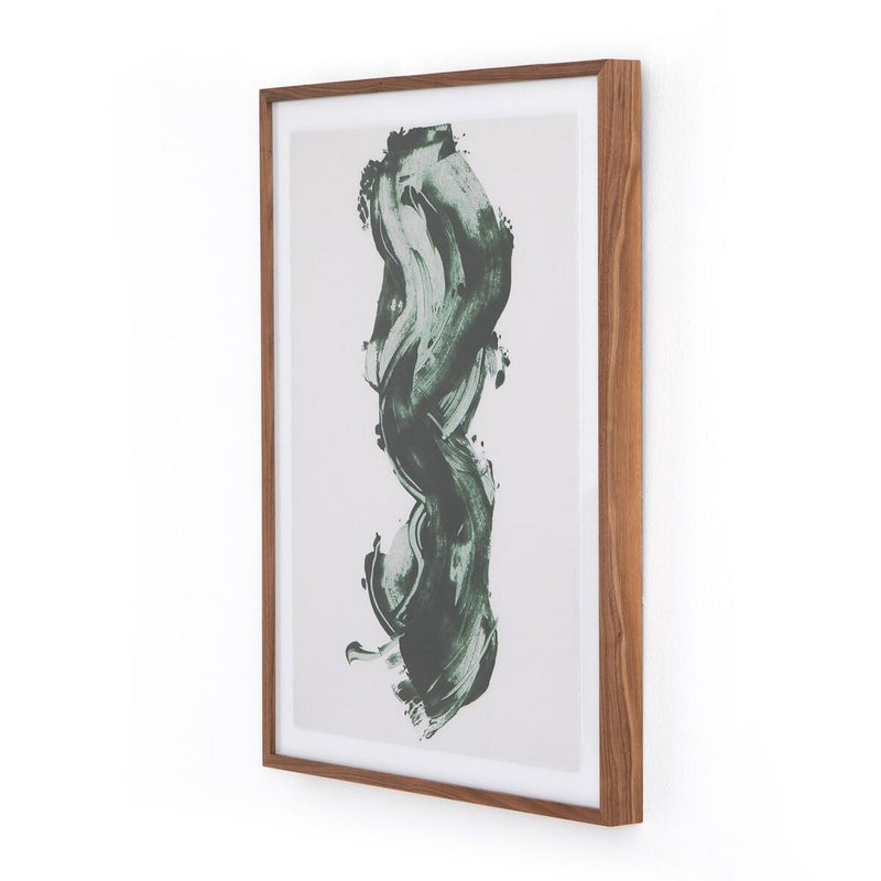 Wall Art Green Stroke By Gold Rush Art Co. - 40"X60"