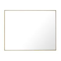 Mirror Redondo, shown in gold and clear with glass, metal, and wall-mounting hardware implied by flat back profile.