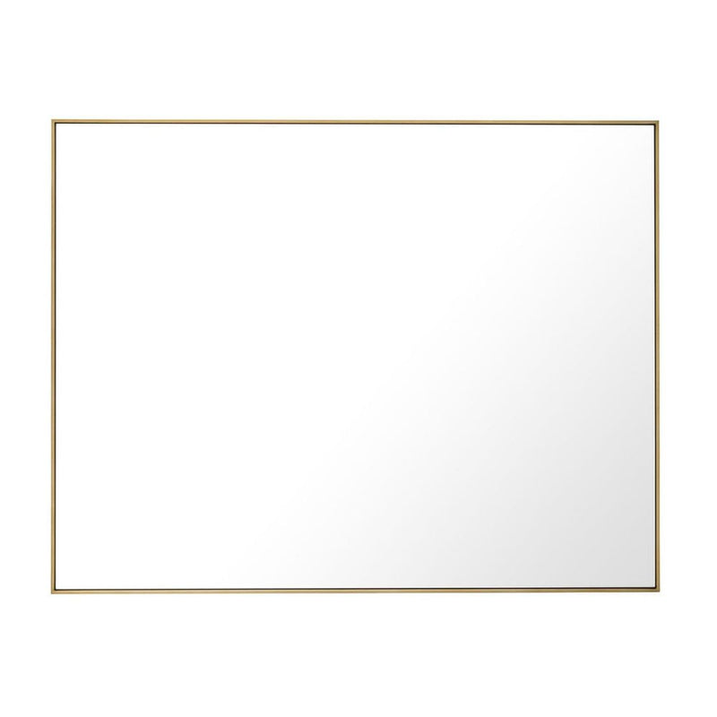 Mirror Redondo, shown in gold and clear with glass, metal, and wall-mounting hardware implied by flat back profile.
