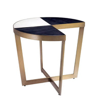 Additional view of Side Table Turino in black and white.