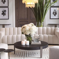 Alternate view of Coffee Table Oxnard, featuring matte wood finish, oak veneer, metal, and low coffee-table height.