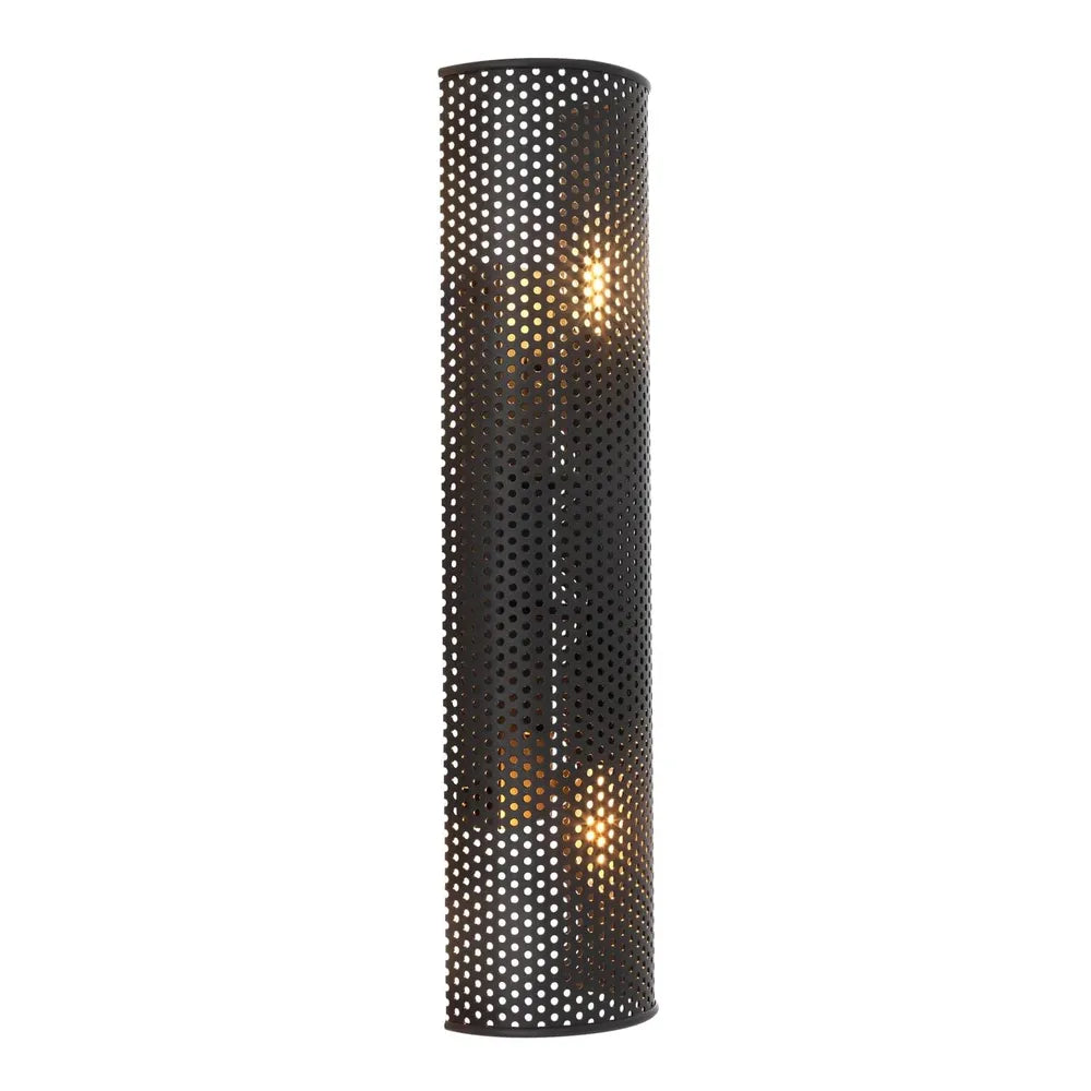 Alternate view of Wall Lamp Morrison, featuring perforated finish, metal, and wall-mounting hardware implied.