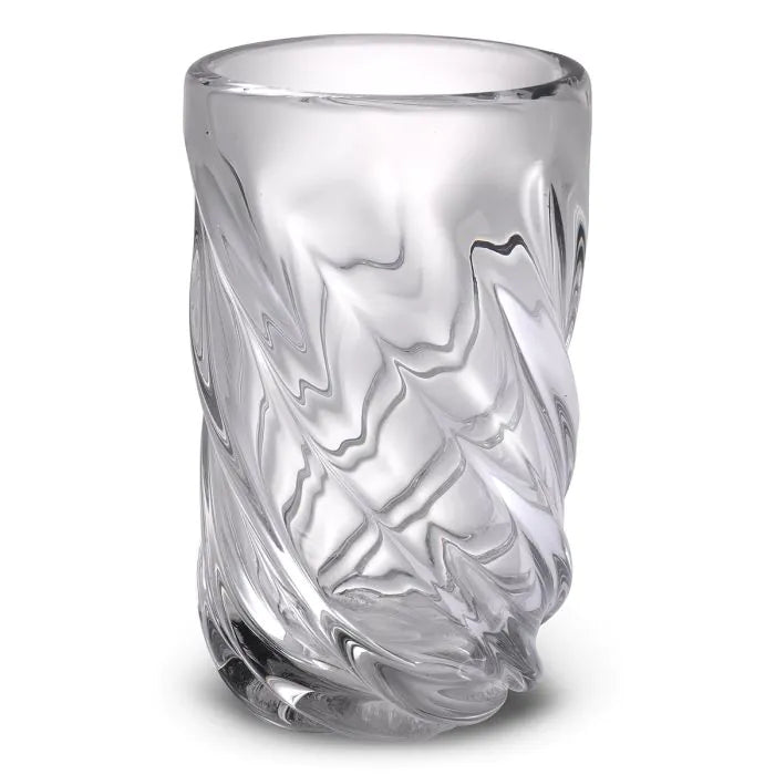 Alternate view of Vase Angelito, featuring glossy finish, glass, and thick-walled glass.