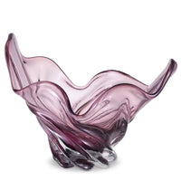 Bowl Ace, shown in amethyst and purple with glass and open shallow basin.