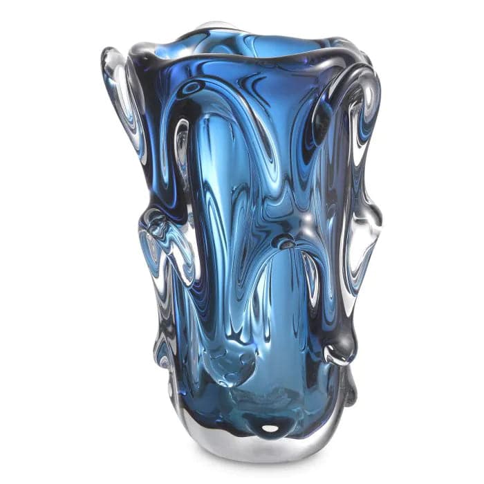 Alternate view of Vase Aila, featuring glossy finish, glass, and thick-walled construction.