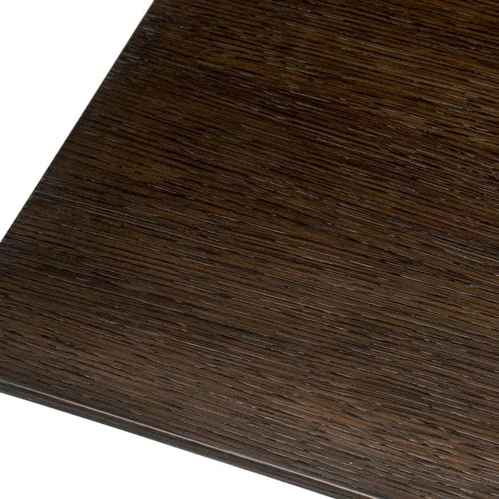 Additional view of Console Table Spring II, featuring brushed metal finish, wood veneer, oak, and narrow console profile.