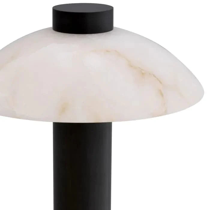 Additional view of Table Lamp Châtel bronze highlight finish in warm off-white and matte black.