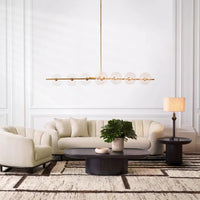 Alternate view of Chair Agostino nuoro beige, featuring textured finish, bouclé, wood, and channel tufting.