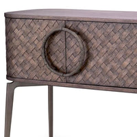 Additional view of Dresser Nilsson Oak bronze finish in dark brown and bronze.