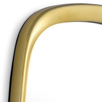 Alternate view of Mirror Leandro in gold and clear.