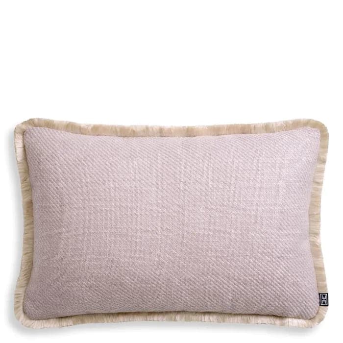 Alternate view of Cushion Cancan Rectangular, featuring twill weave finish, fabric, and brush fringe trim.