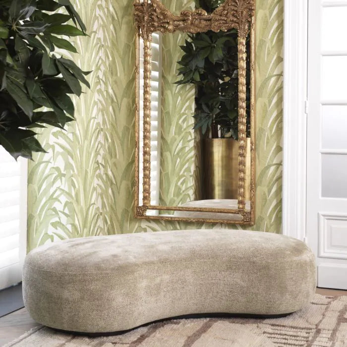 Alternate view of Bench Björn lyssa sand in sand beige and warm taupe.