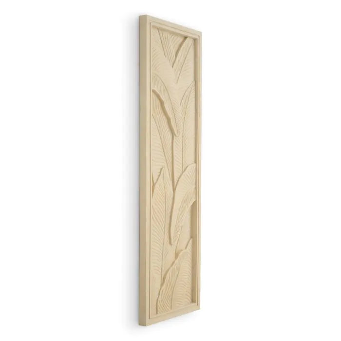 Wall Object Zanzibar, shown in cream and beige with concrete and wall-mounting hardware implied by hanging presentation.
