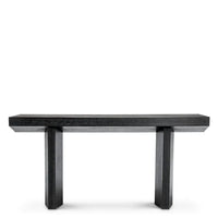 Console Table Tiburon charcoal grey oak veneer