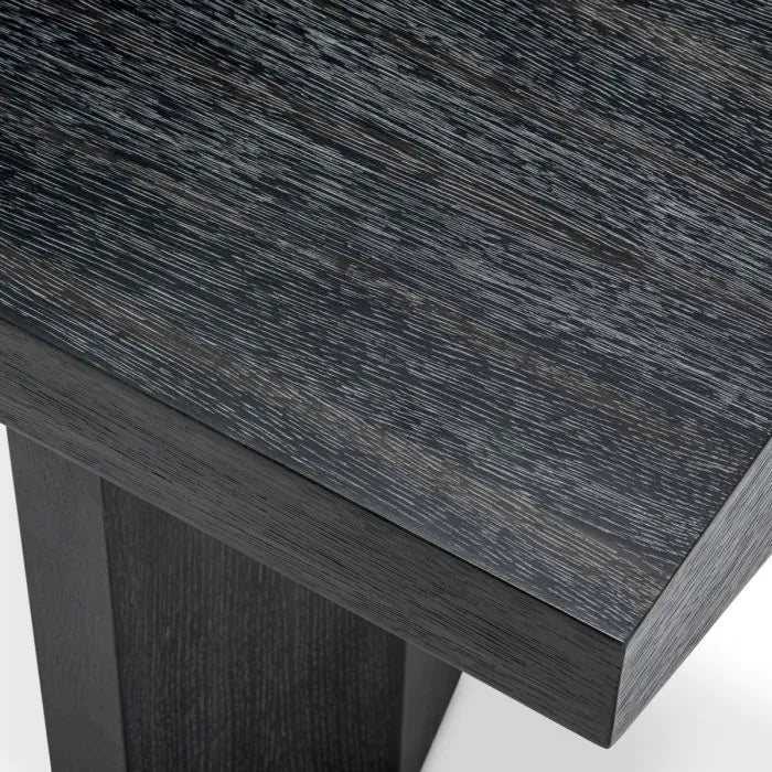 Console Table Tiburon charcoal grey oak veneer