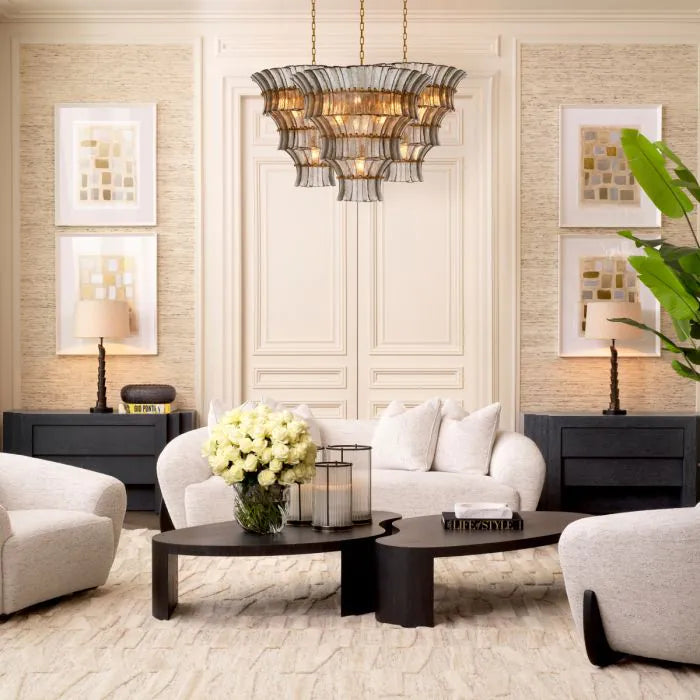 Alternate view of Sofa Siderno seashell off-white in off-white and cream.