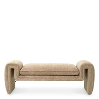 Alternate view of Bench Tondo S lyssa sand in beige and sand.