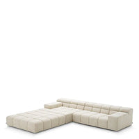 Modular Sofa Hunter albury beige, shown in cream and beige with fabric and linen.