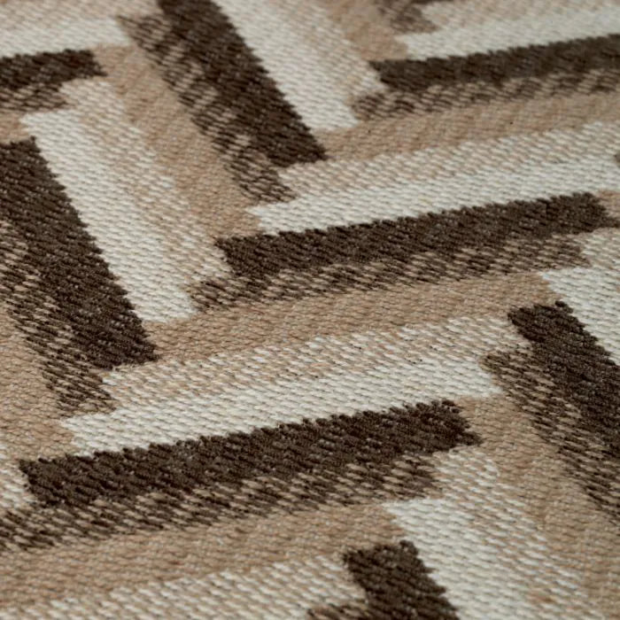 Bench Del Vale chevron brown