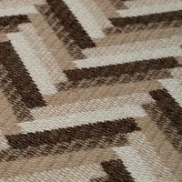 Bench Del Vale chevron brown