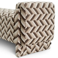 Bench Del Vale chevron brown