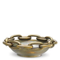 Bowl Merona Vintage Brass Finish, shown in antique brass and golden brown with cast metal, brass, and open shallow basin.