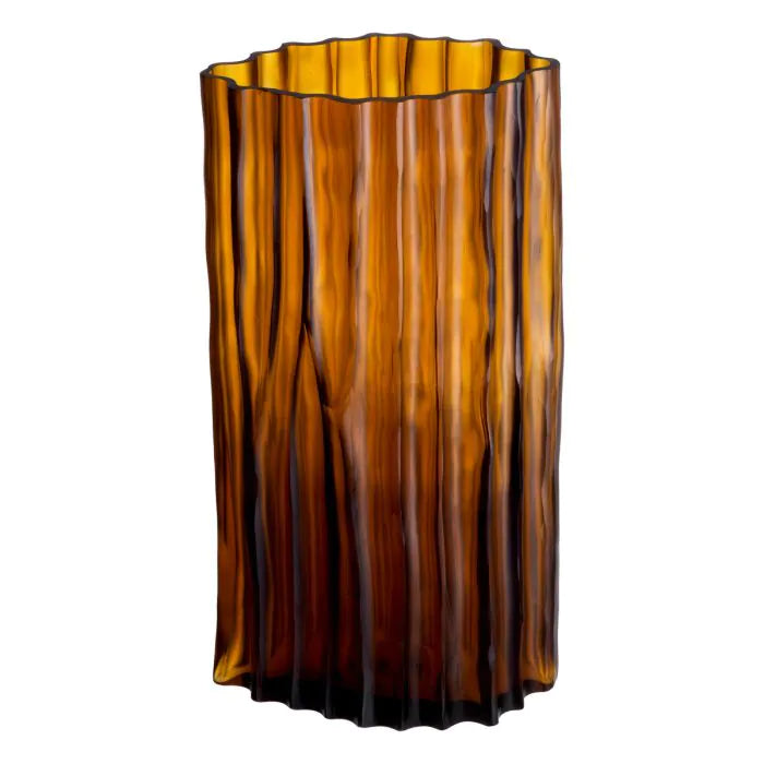 Vase Vivente L amber glass