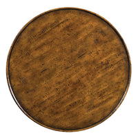 Additional view of Sonoma Tier Table in warm amber brown and caramel.