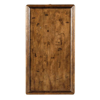 Additional view of Bibbee Drink Table in warm medium brown and golden amber brown.