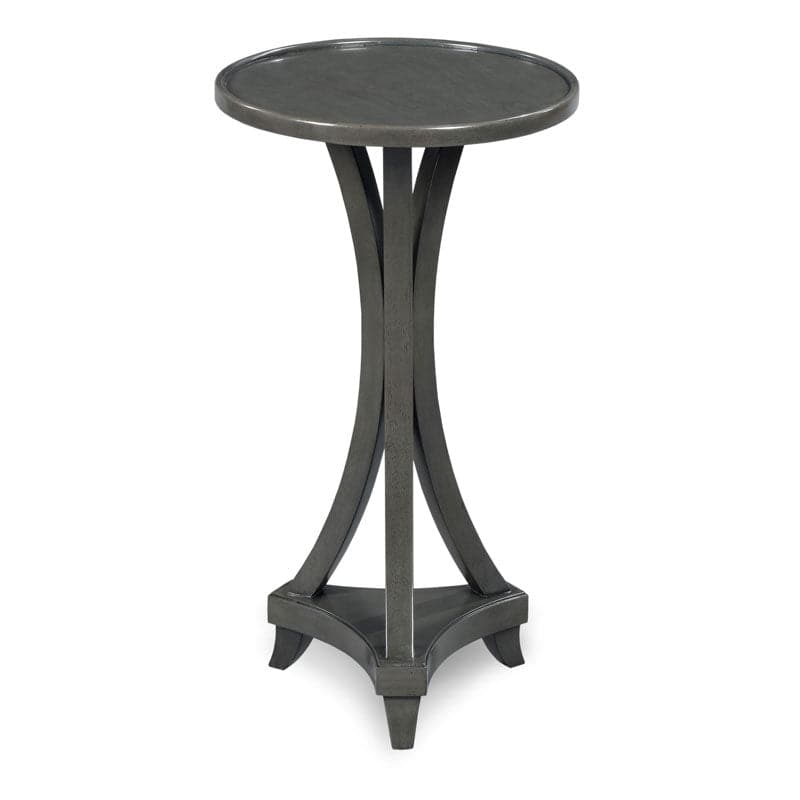 Additional view of Leslie Martini Table in warm brown and charcoal gray.