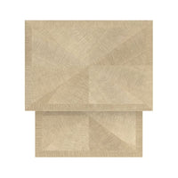 Alternate view of Louis Nest of Tables, featuring matte to satin sheen, wood, sycamore veneer, and nesting two-table set.