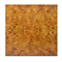 Alternate view of Anaheim Side Table in amber brown and golden caramel.