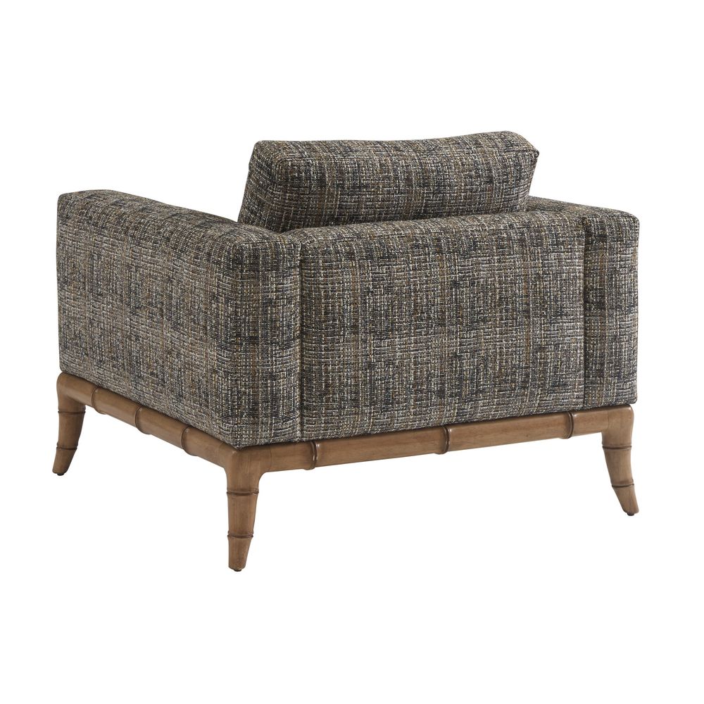Alternate view of Star Island Chair in charcoal gray and warm taupe.