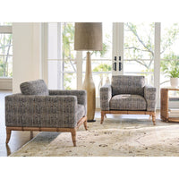 Additional view of Star Island Chair in charcoal gray and warm taupe.