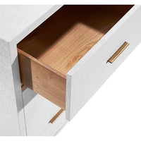 Additional view of Livia 7 Drawer Chest in white and off-white.