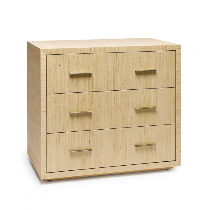 Alternate view of Livia Occasional Chest in light gray and natural blonde.