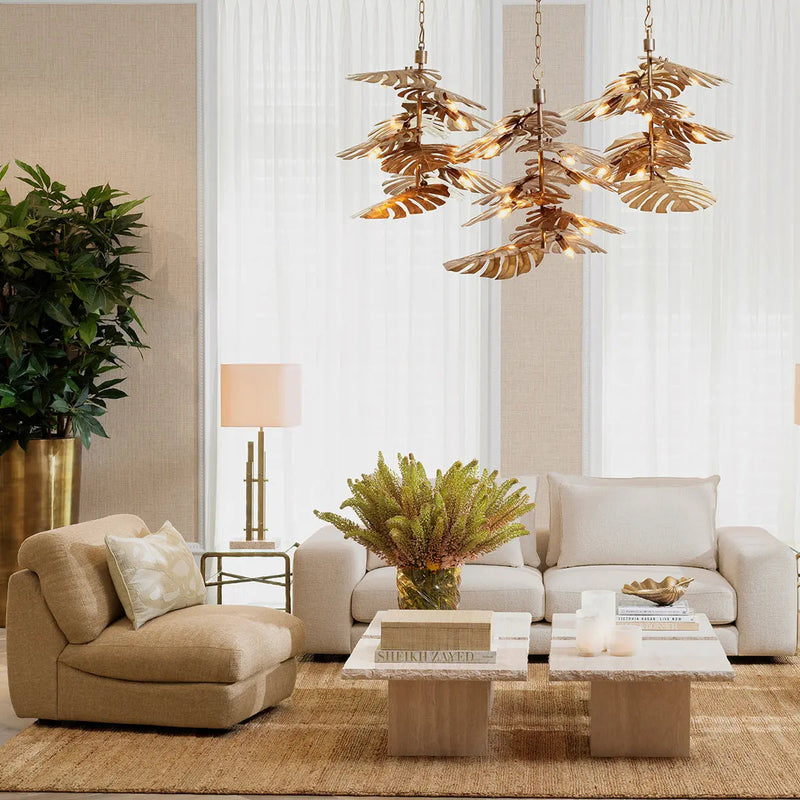 Alternate view of Cushion Saphira Rectangular Natural in cream and beige.