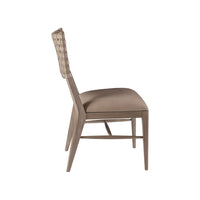 Milo Leather Side Chair - Grigio