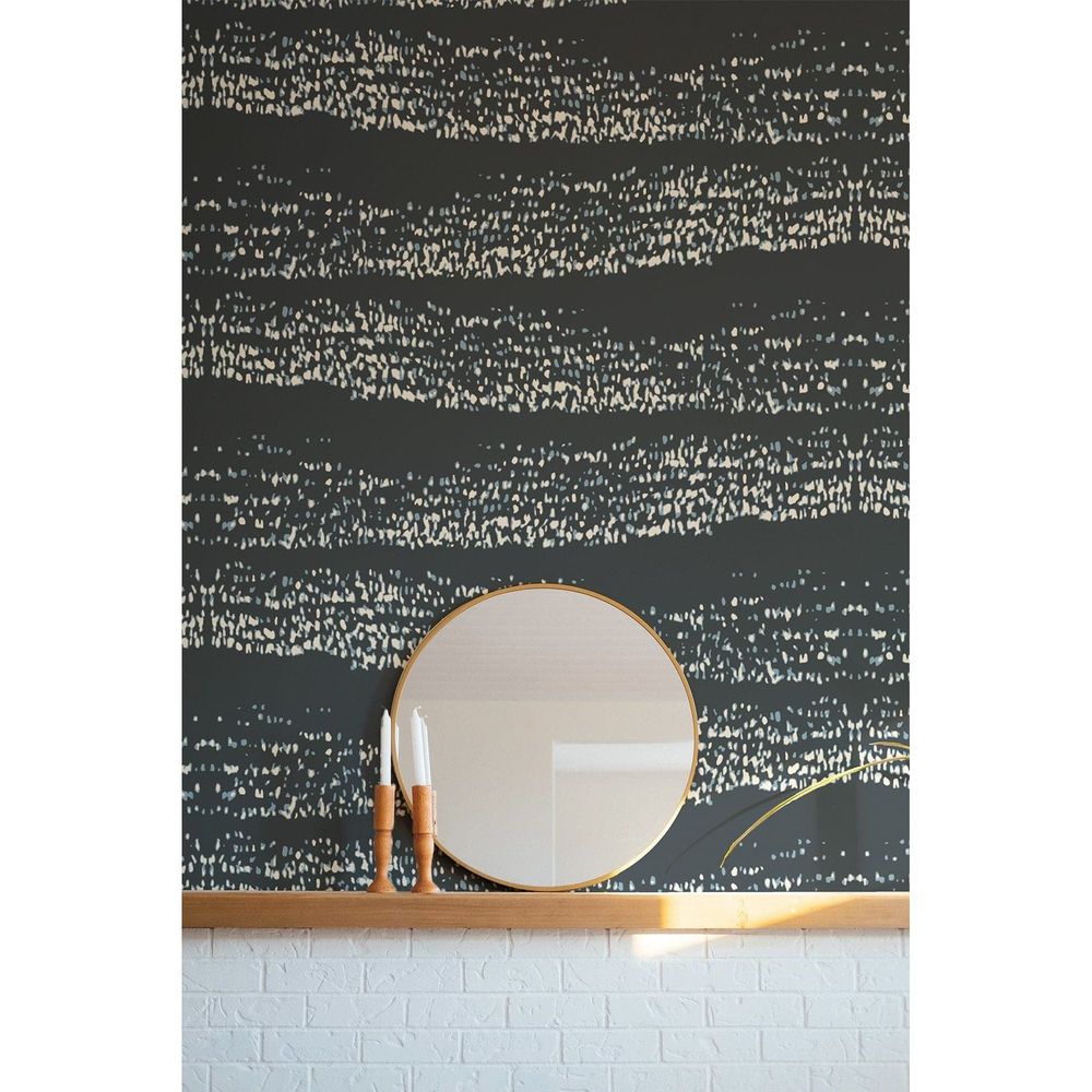 Alternate view of Reflections Wallpaper, featuring matte finish, paper, and full-wall surface covering.