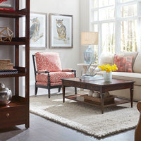 Additional view of Marseille Cocktail Table in medium brown and warm amber-brown.