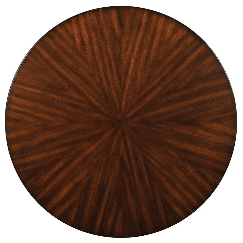 Alternate view of Gramercy Cocktail Table in dark mahogany brown and warm chestnut.