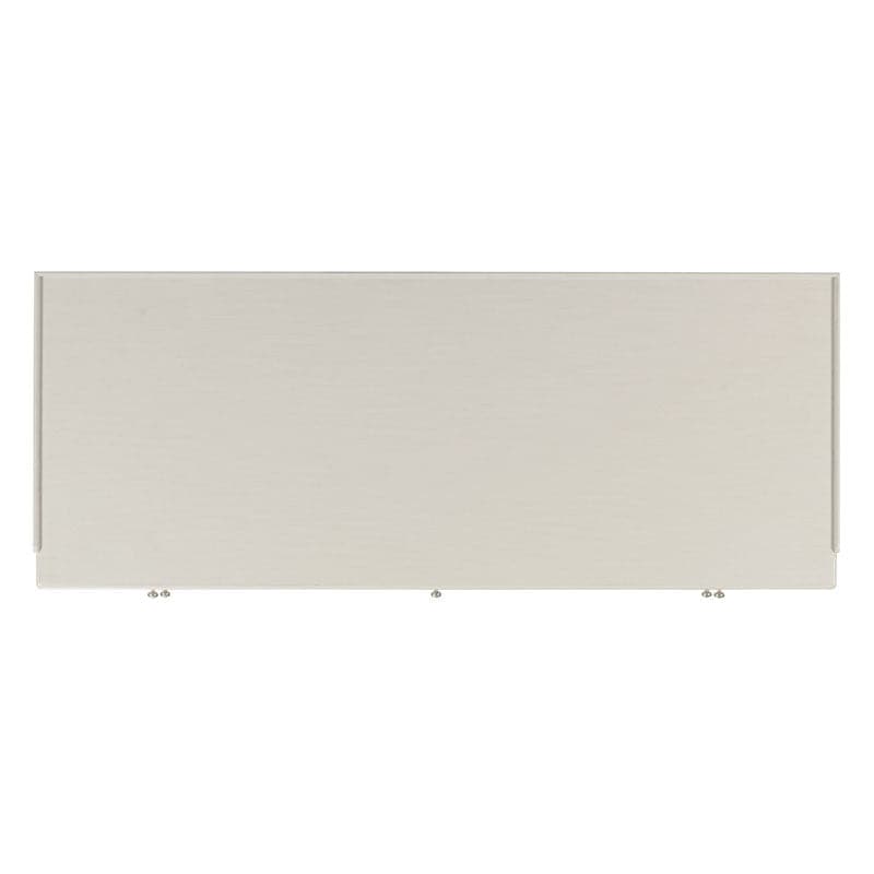Alternate view of Marseille Writing Desk with Dual File Storage in ivory and warm medium brown.