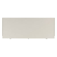 Alternate view of Marseille Writing Desk with Dual File Storage in ivory and warm medium brown.