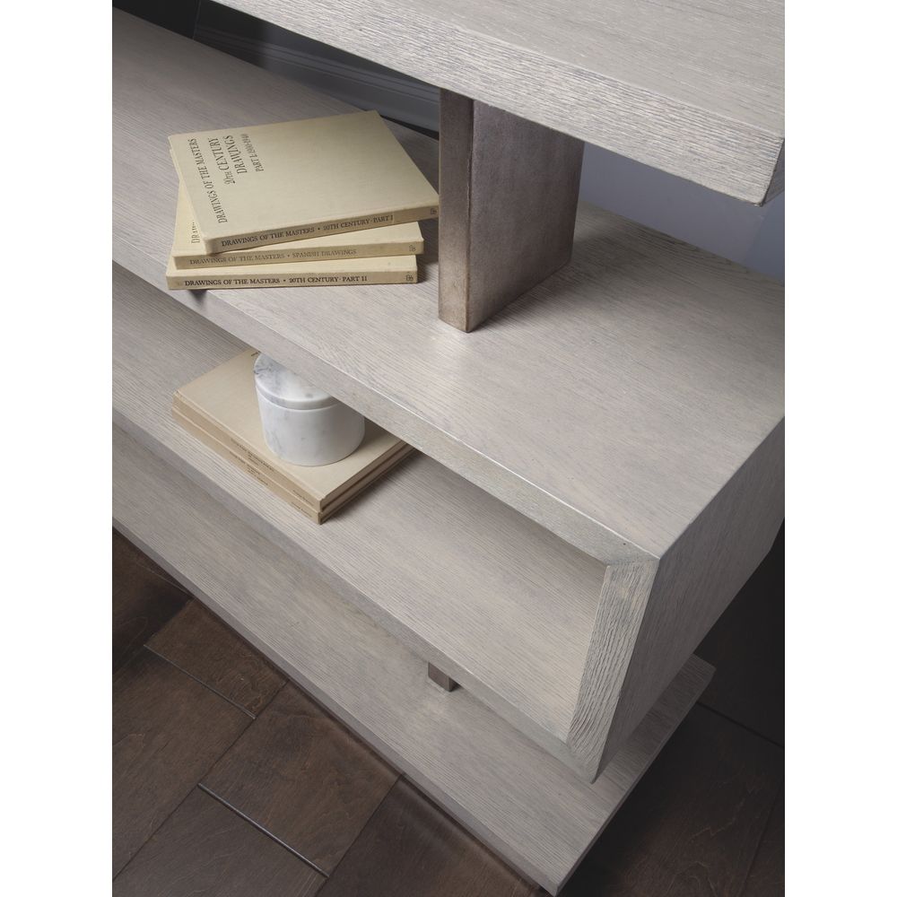 Bookcases & Etageres Soiree Low Bookcase - Silver Leaf