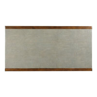 Alternate view of Savoye Cocktail Table in taupe gray and medium walnut brown.
